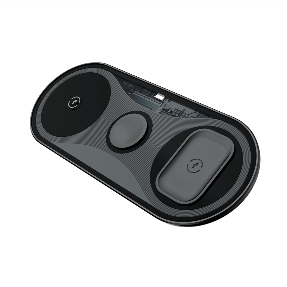 X39 For Apple Watch iPhone Airpods 3-in-1 Wireless Charger Station 15W Max Fast Charging Pad X39 For Apple Watch iPhone Airpods 3-in-1 Wireless Charger Station 15W Max Fast Charging Pad